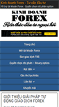 Mobile Screenshot of kinhdoanhforex.net